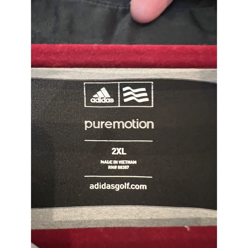 Adidas Golf Pure Motion Cool Max Men's Size XL Short Sleeve Polo Shirt - Picture 2 of 8